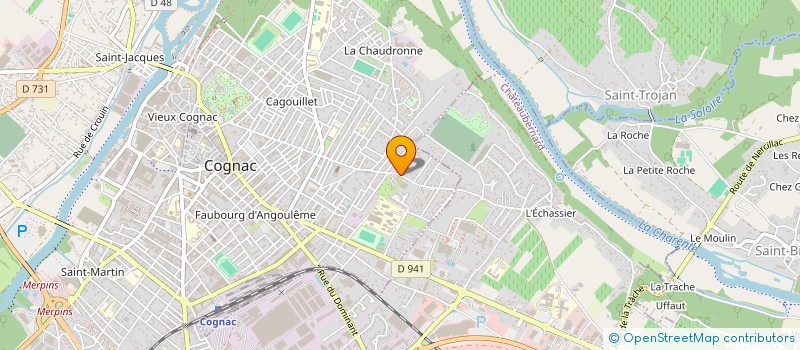 localisation de l'entreprise MADAME MARIE-THERESE LETELLIER à COGNAC