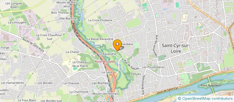 localisation de l'entreprise MADAME MARIE-THERESE LEVEQUE  SAINT-CYR-SUR-LOIRE