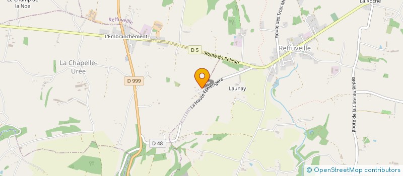 localisation de l'entreprise MADAME MARIE-THERESE LEVESQUE  LA CHAPELLE-UREE