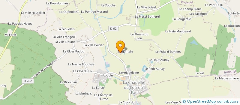 localisation de l'entreprise MADAME MARIE-THERESE LEVREL à LA CHAPELLE DU LOU DU LAC