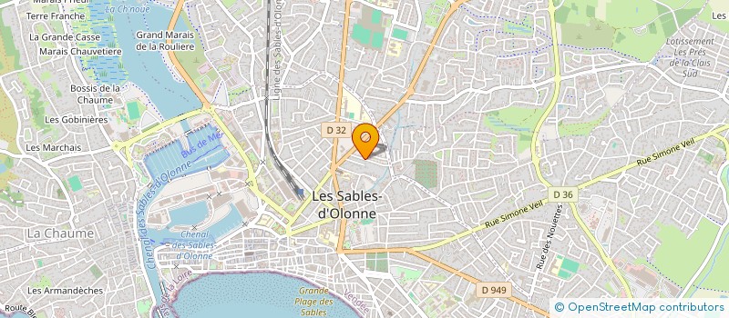 localisation de l'entreprise MADAME MARIE-THERESE LIARD à LES SABLES D'OLONNE