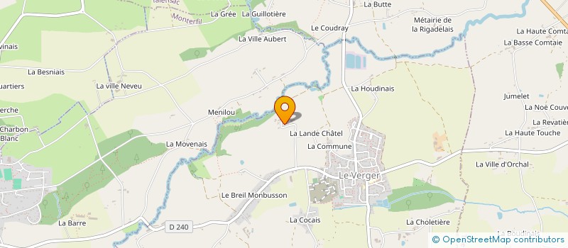 localisation de l'entreprise MADAME MARIE-THERESE MACE  LE VERGER