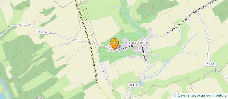 localisation de l'entreprise MADAME MARIE THERESE MARCHAL  HAUSSONVILLE