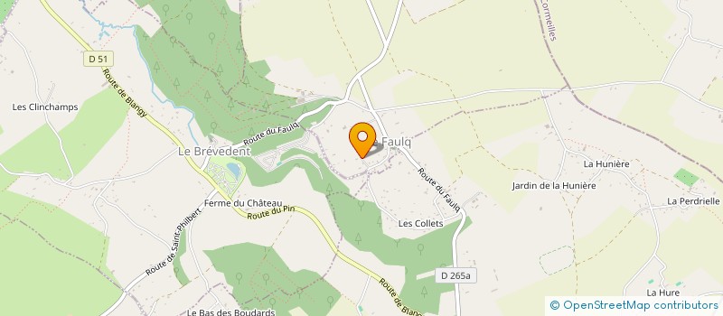 localisation de l'entreprise MADAME MARIE-THERESE MARGANNE  LE MESNIL-SUR-BLANGY