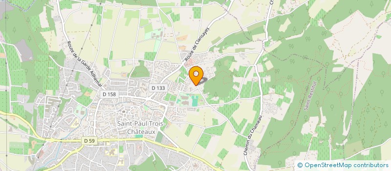 localisation de l'entreprise MADAME MARIE-THERESE MARTIN  SAINT-PAUL-TROIS-CHATEAUX