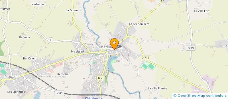 localisation de l'entreprise MADAME MARIE-THERESE MARTIN  CHATELAUDREN-PLOUAGAT