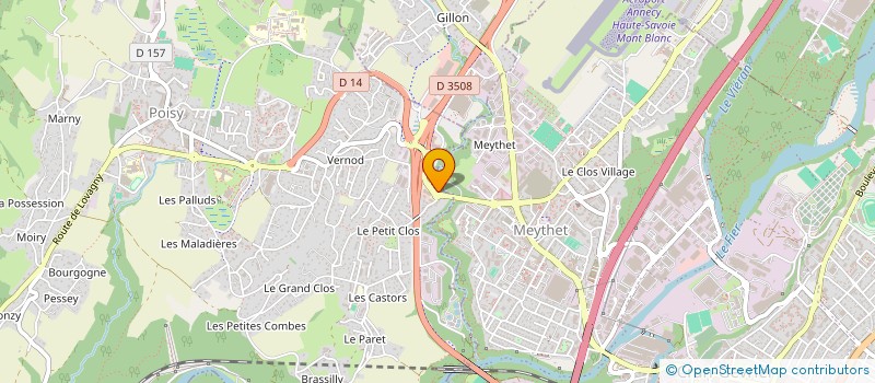 localisation de l'entreprise MADAME MARIE-THERESE MARTN  POISY