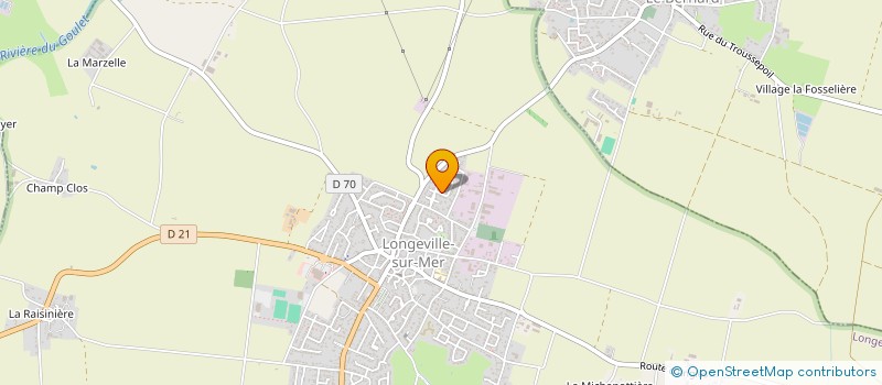 localisation de l'entreprise MADAME MARIE-THERESE MAUDET  LONGEVILLE-SUR-MER