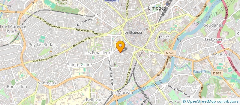 localisation de l'entreprise MADAME MARIE-THERESE MAURY à LIMOGES