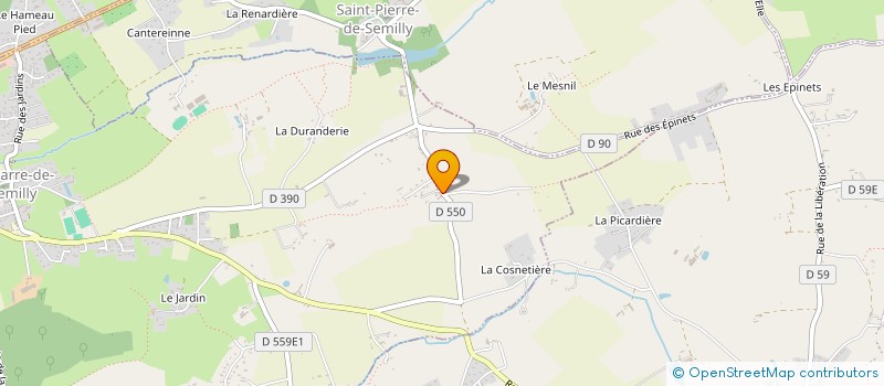 localisation de l'entreprise MADAME MARIE-THERESE MELLO  LA BARRE-DE-SEMILLY