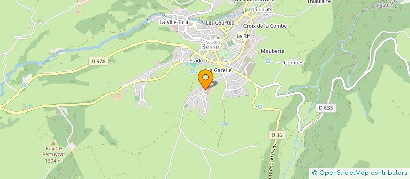 localisation de l'entreprise MADAME MARIE-THERESE MOINS  BESSE-ET-SAINT-ANASTAISE