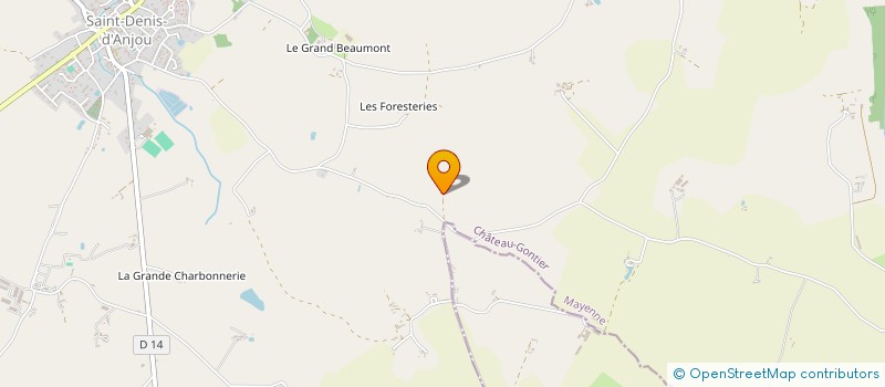 localisation de l'entreprise MADAME MARIE-THERESE MONNIER  SAINT-DENIS-D'ANJOU
