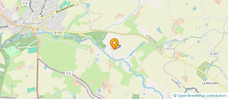 localisation de l'entreprise MADAME MARIE-THERESE MORILLE  MAULEVRIER