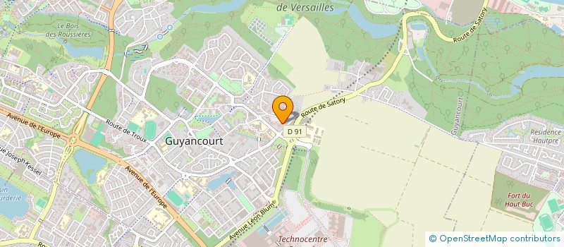 localisation de l'entreprise MADAME MARIE-THERESE NGUYEN  GUYANCOURT