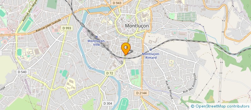 localisation de l'entreprise MADAME MARIE THERESE NOLA  MONTLUCON