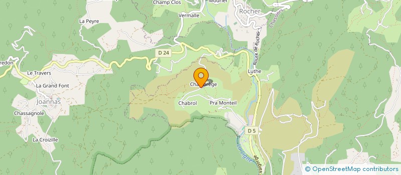 localisation de l'entreprise MADAME MARIE-THERESE OCCHIPINTI  CHASSIERS