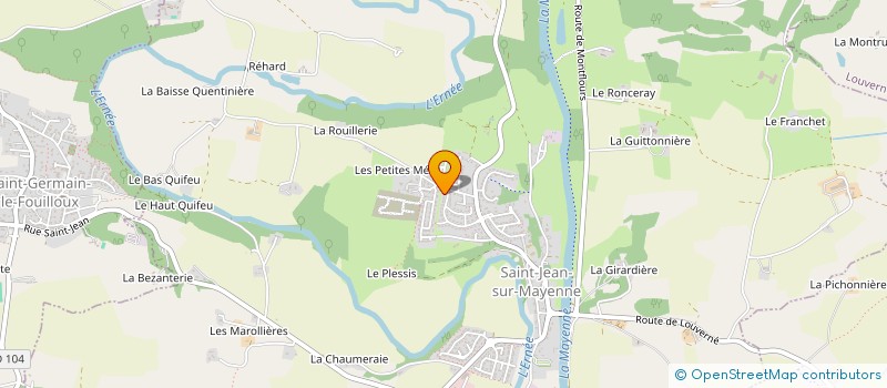 localisation de l'entreprise MADAME MARIE-THERESE PAPILLON  SAINT-JEAN-SUR-MAYENNE