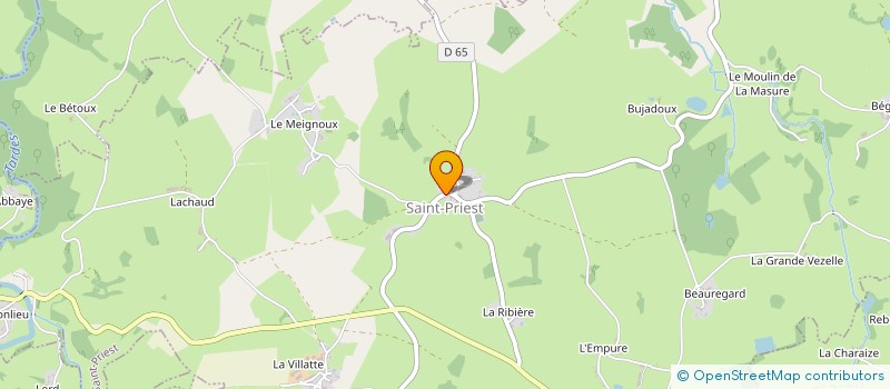 localisation de l'entreprise MADAME MARIE-THERESE PASCAL à SAINT-PRIEST