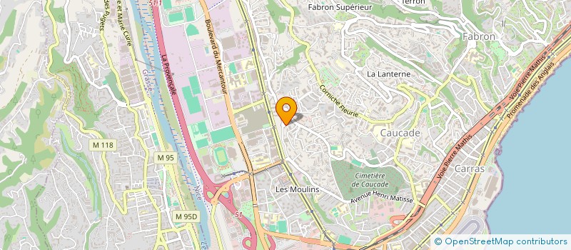 localisation de l'entreprise MADAME MARIE-THERESE PELLEGRINO  NICE