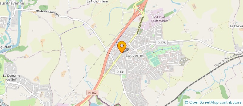 localisation de l'entreprise MADAME MARIE-THERESE PENLOUP  LOUVERNE