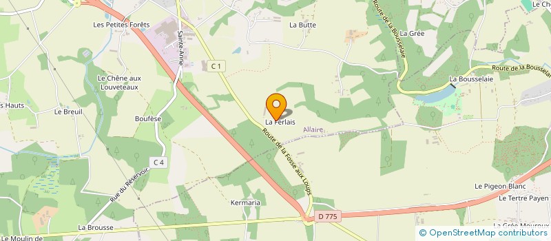 localisation de l'entreprise MADAME MARIE-THERESE POTTIER à ALLAIRE