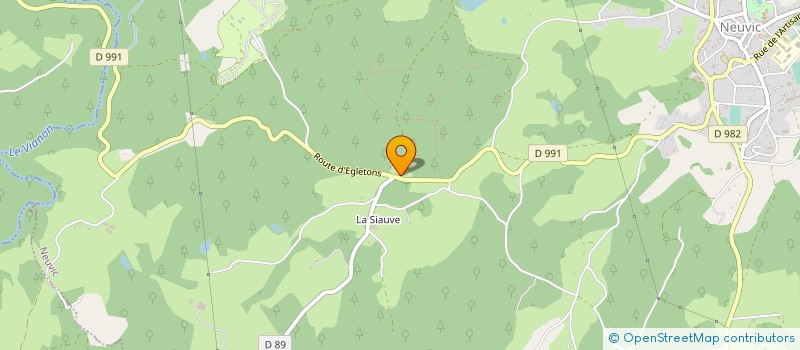 localisation de l'entreprise MADAME MARIE THERESE POUGEON  CHIRAC-BELLEVUE