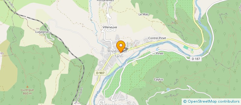 localisation de l'entreprise MADAME MARIE-THERESE POURQUIE  RIVIERE-SUR-TARN