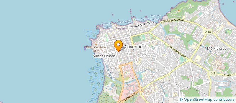 localisation de l'entreprise MADAME MARIE-THERESE PREVOT  CAYENNE