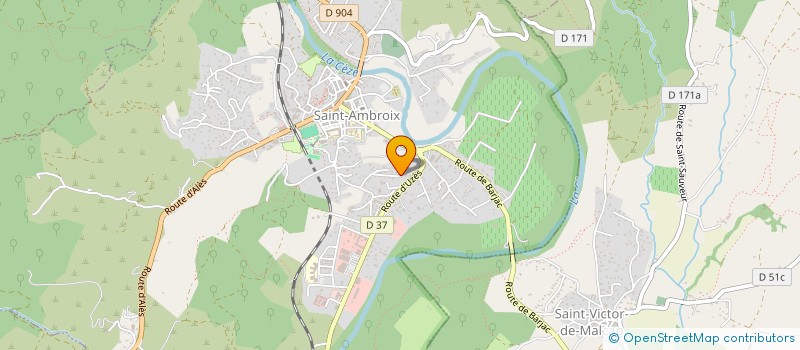 localisation de l'entreprise MADAME MARIE-THERESE PUJOL  SAINT-AMBROIX