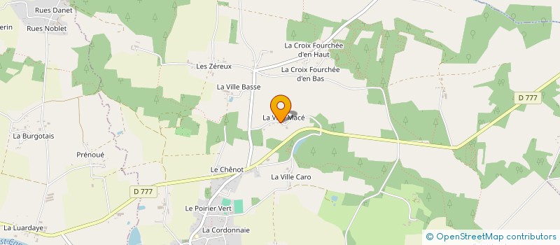 localisation de l'entreprise MADAME MARIE-THERESE RENAUD  LES FOUGERETS