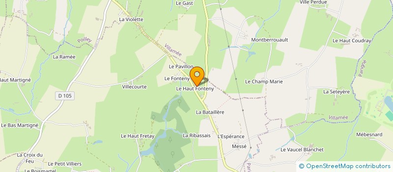 localisation de l'entreprise MADAME MARIE-THERESE RENAUDIN  LE CHATELLIER