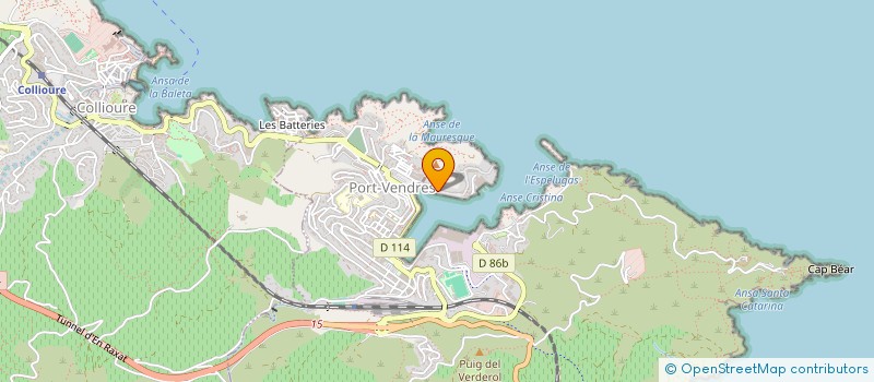 localisation de l'entreprise MADAME MARIE-THERESE RIBEILL  PORT-VENDRES