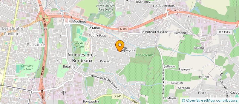 localisation de l'entreprise MADAME MARIE-THERESE RIQUEL à ARTIGUES-PRES-BORDEAUX