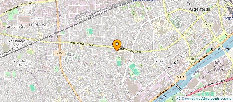 localisation de l'entreprise MADAME MARIE-THERESE ROHRBACH  ARGENTEUIL