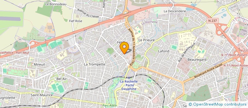 localisation de l'entreprise MADAME MARIE-THERESE ROUHAUD  LA ROCHELLE