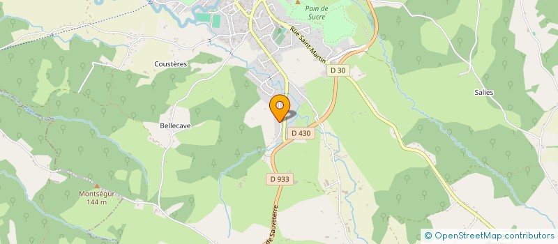 localisation de l'entreprise MADAME MARIE-THERESE SALLIER  SALIES-DE-BEARN