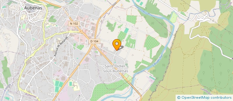 localisation de l'entreprise MADAME MARIE THERESE SANIAL MAUREL  SAINT-DIDIER-SOUS-AUBENAS