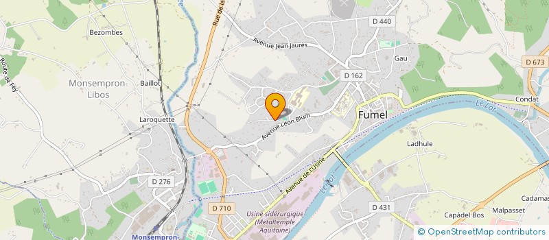 localisation de l'entreprise MADAME MARIE-THERESE SARROI  FUMEL