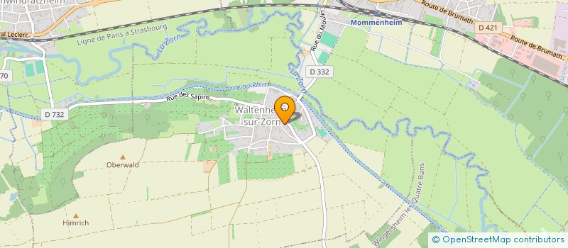 localisation de l'entreprise MADAME MARIE-THERESE SIGWARD à WALTENHEIM-SUR-ZORN