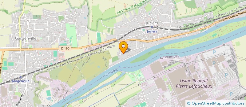 localisation de l'entreprise MADAME MARIE-THERESE THIERRY  JUZIERS