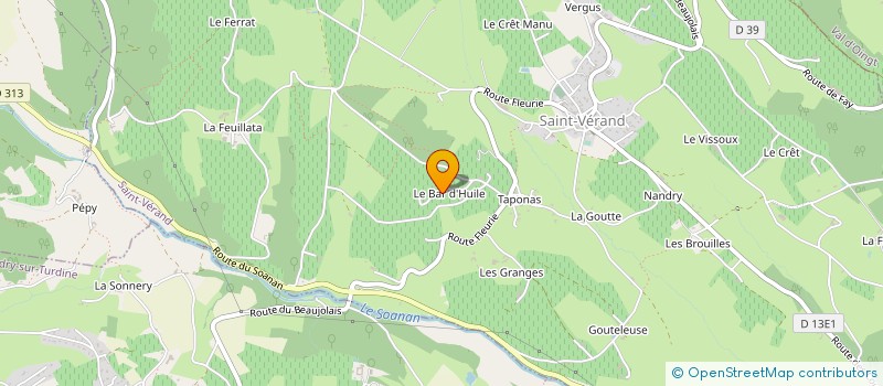 localisation de l'entreprise MADAME MARIE-THERESE THIOLAIRON  SAINT-VERAND