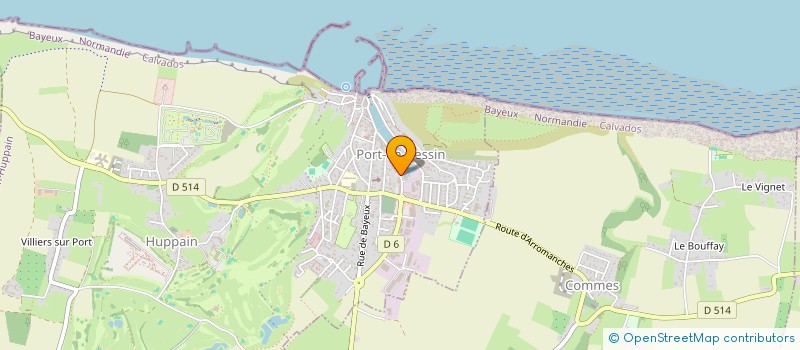 localisation de l'entreprise MADAME MARIE-THERESE THOMINES MORA  PORT-EN-BESSIN-HUPPAIN