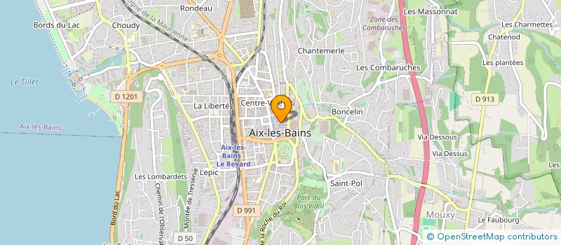 localisation de l'entreprise MADAME MARIE-THERESE TONY  AIX-LES-BAINS