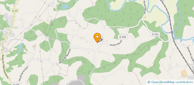 localisation de l'entreprise MADAME MARIE-THERESE TORTIGUE  SAUGNAC-ET-CAMBRAN