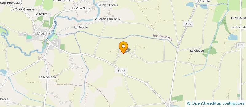 localisation de l'entreprise MADAME MARIE-THERESE TOURILLON à LUSANGER