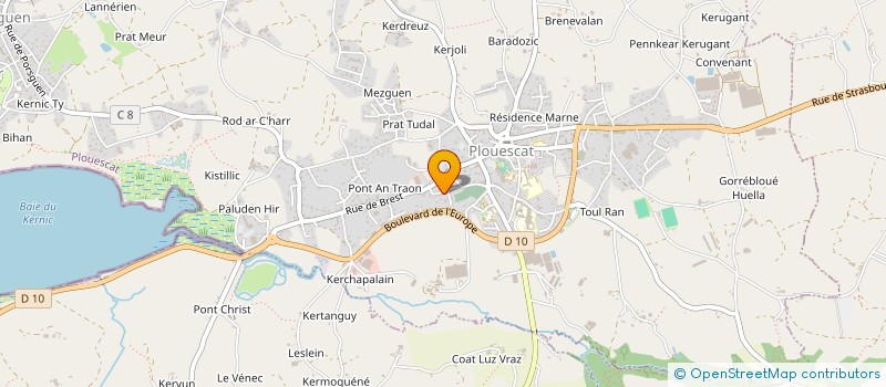 localisation de l'entreprise MADAME MARIE THERESE TREGUER  PLOUESCAT