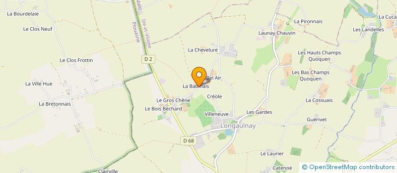 localisation de l'entreprise MADAME MARIE-THERESE TULOUP à LONGAULNAY