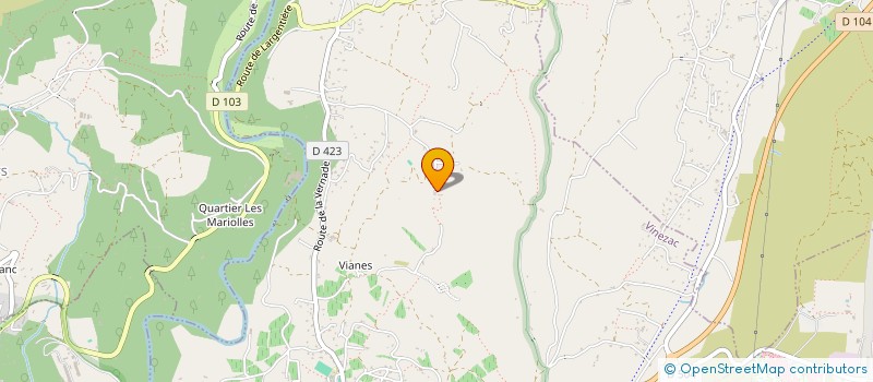 localisation de l'entreprise MADAME MARIE-THERESE VALENTIN  VINEZAC