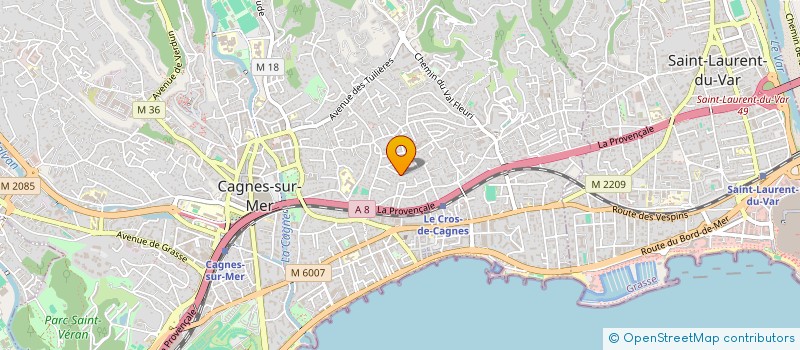 localisation de l'entreprise MADAME MARIE-THERESE VENON à CAGNES-SUR-MER
