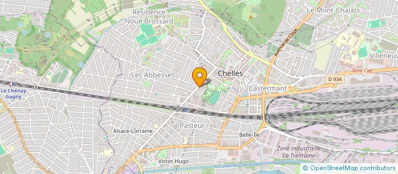 localisation de l'entreprise MADAME MARIE-THERESE VERDIER  CHELLES